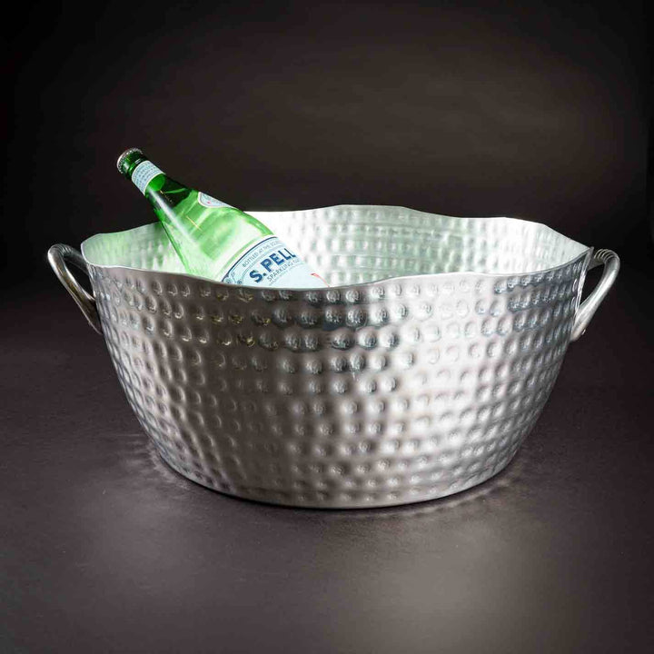 Personalized Hammered Round Tub