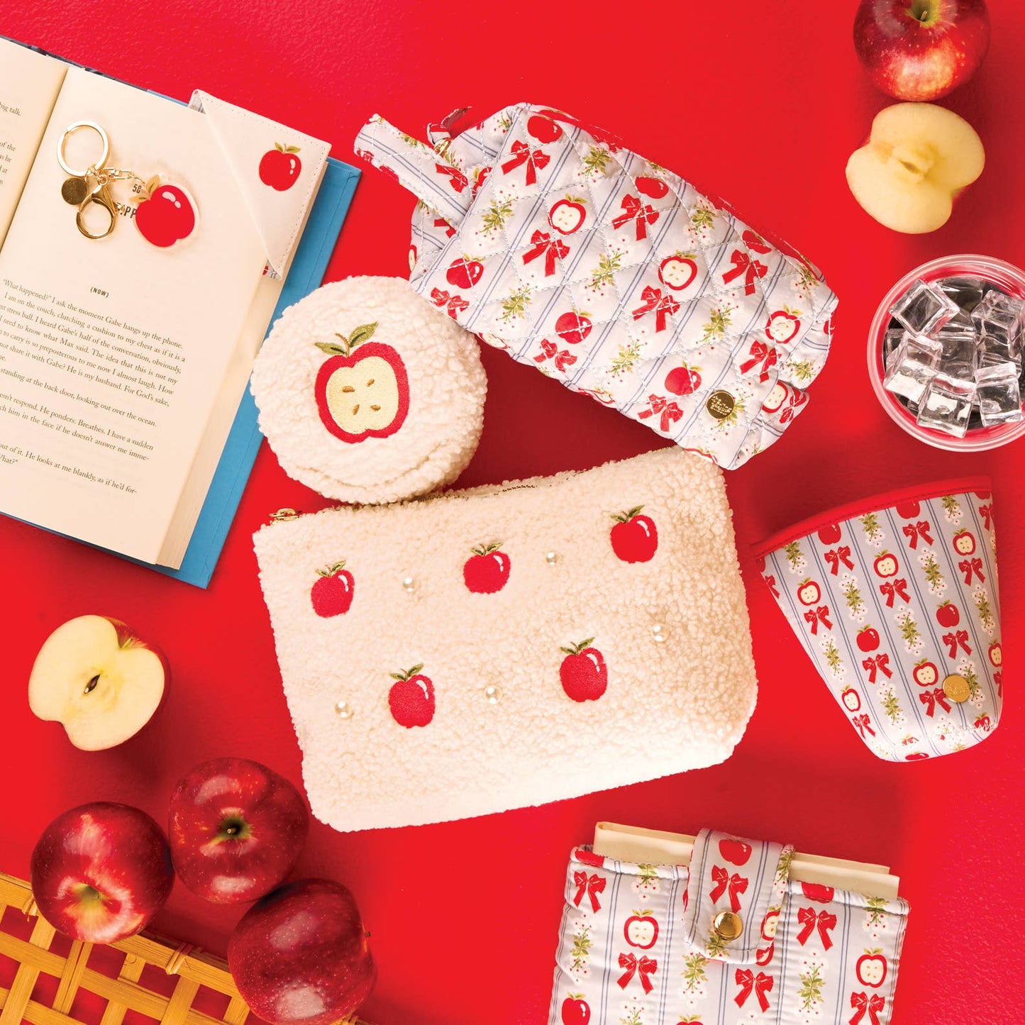 Teddy Pouch - Apples & Pearls