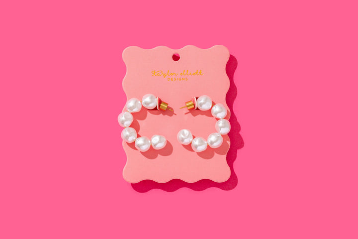 Gold Plated Hoop Earrings - Megan