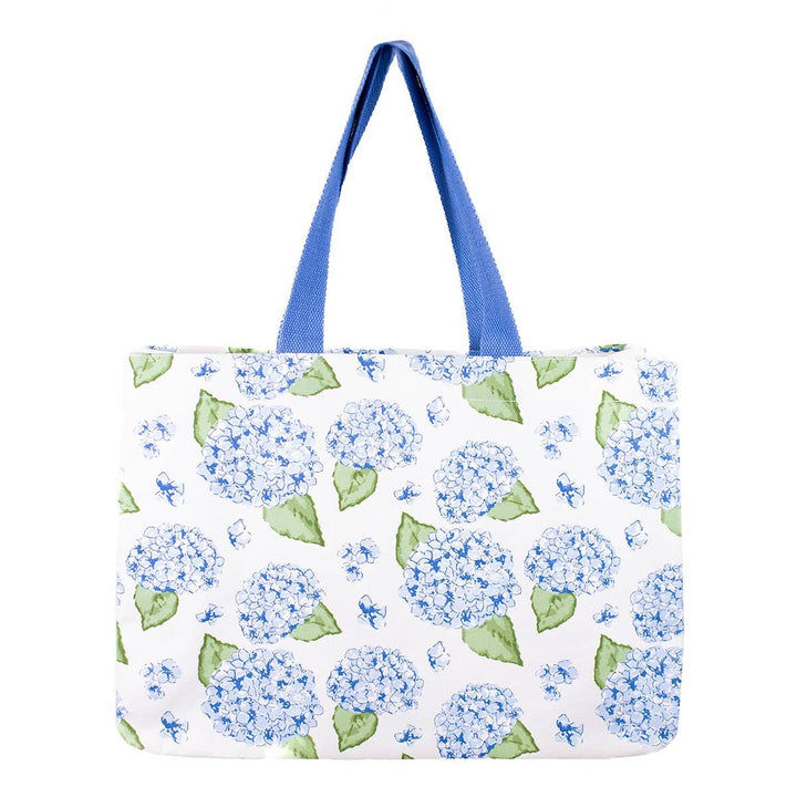 Hydrangea Tote White/Multi 19.5x13.5x7
