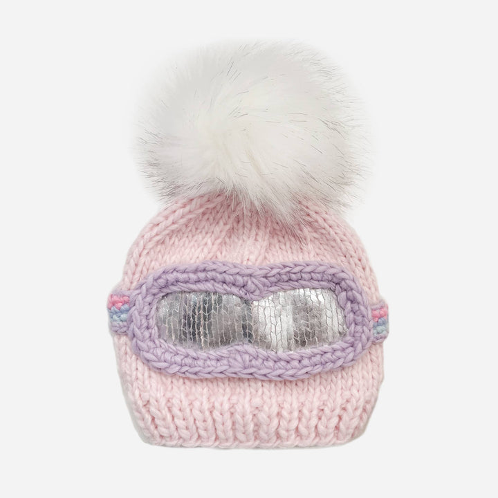 Ski Goggles Beanie - Baby Pink