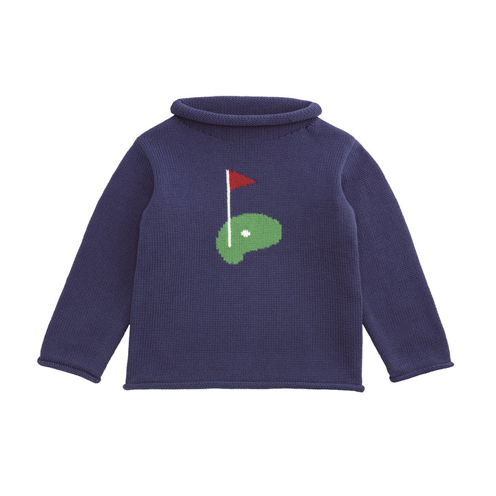 Golf Navy Rollneck Sweater
