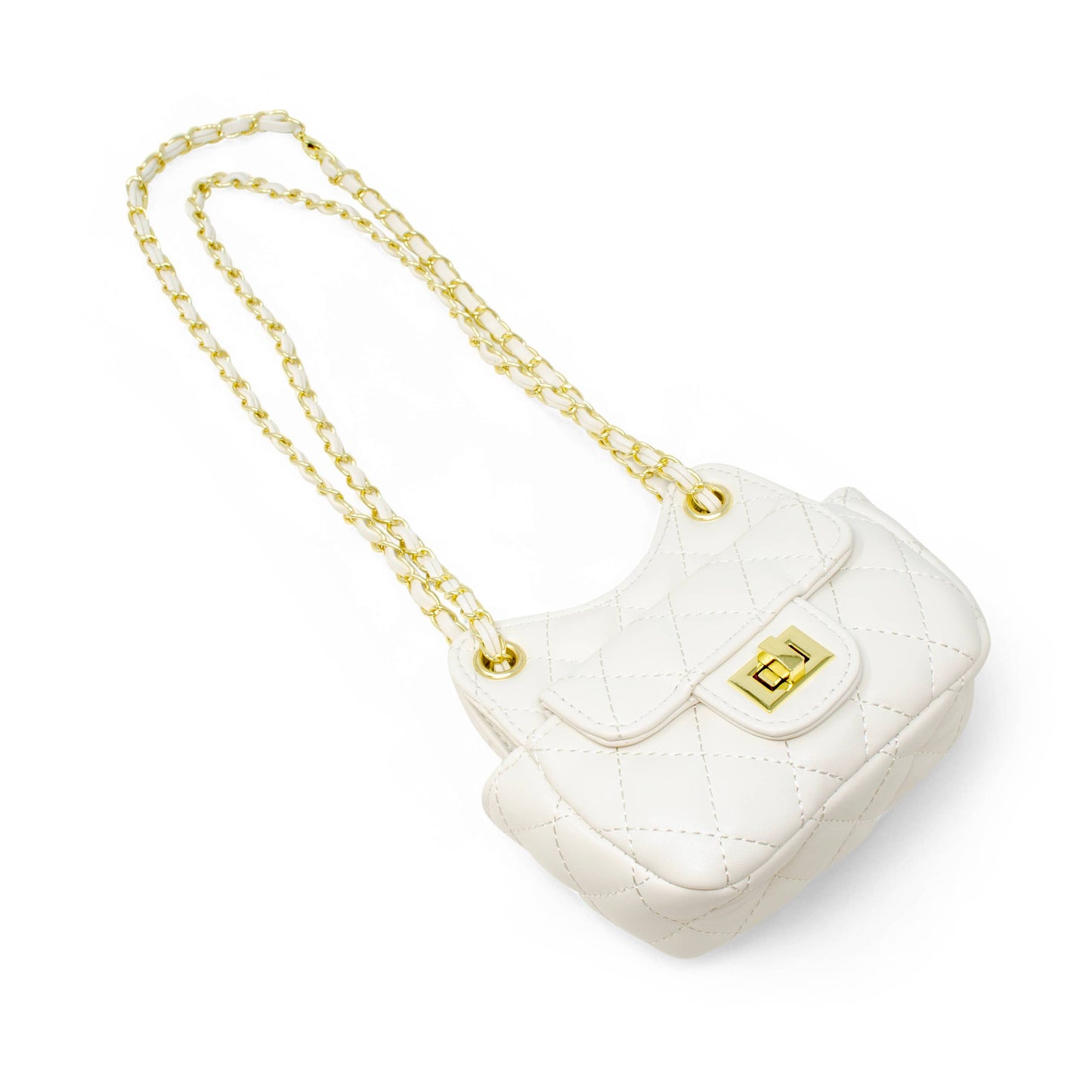 Girls Tiny Quilted Treasure Purse