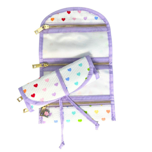 Mini Hang Around Tiny Hearts Seersucker