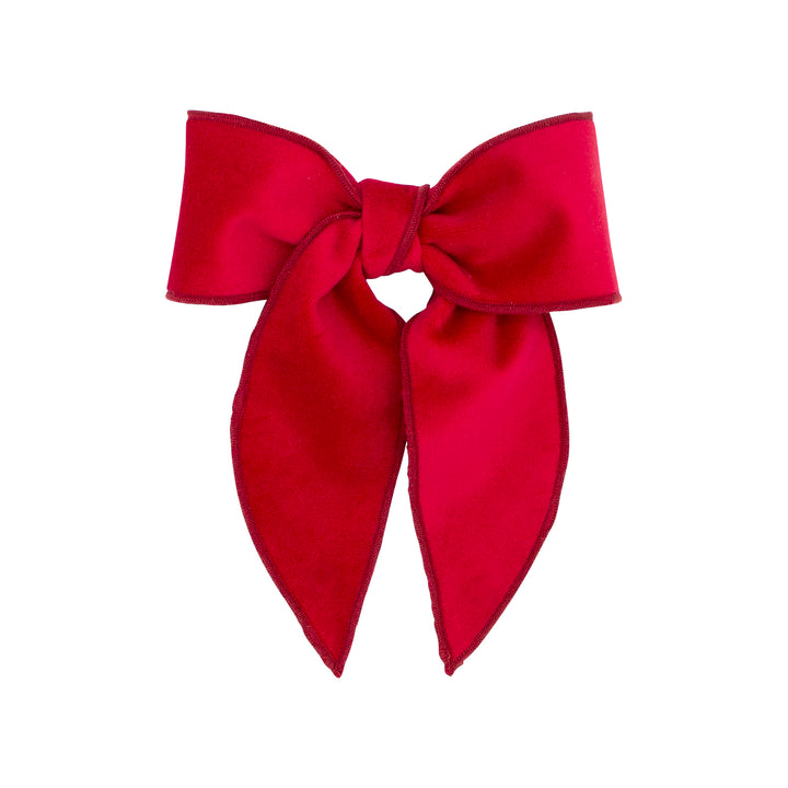 Medium Velvet Bowtie with Twisted Warp and Whimsy Tails
