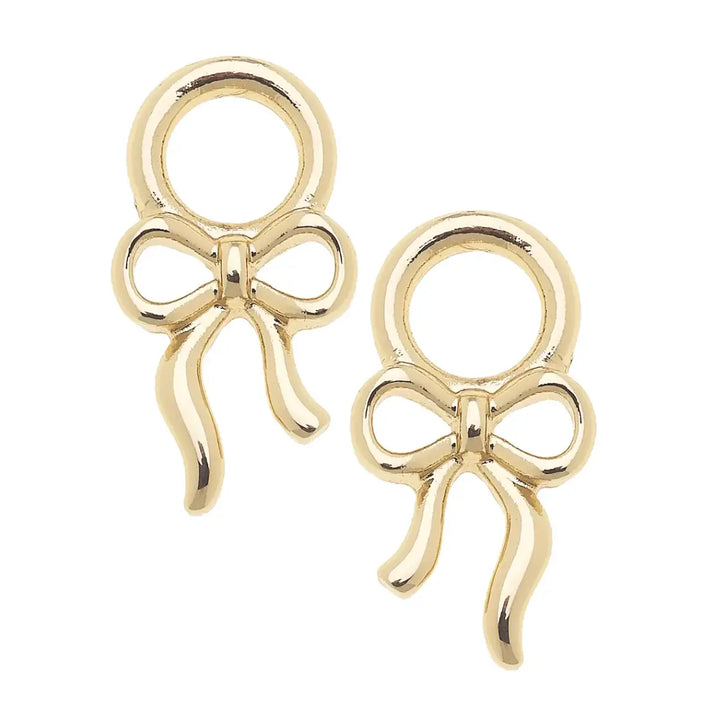 Tied Bow Huggie Charm | Set of 2