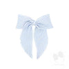 Medium Seersucker Bowtie with Twisted Wrap and Whimsy Tails