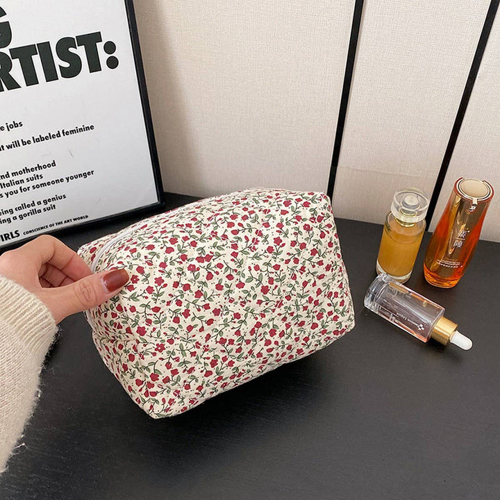 Floral Cosmetic Bag