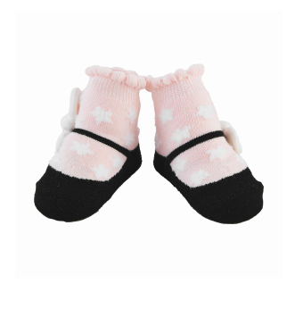 WHITE STAR PINK SOCKS