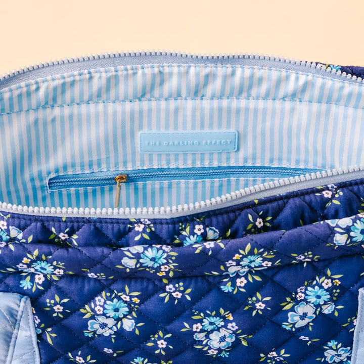 The Everyday Quilted Tote Bag–Endless Daydream Navy