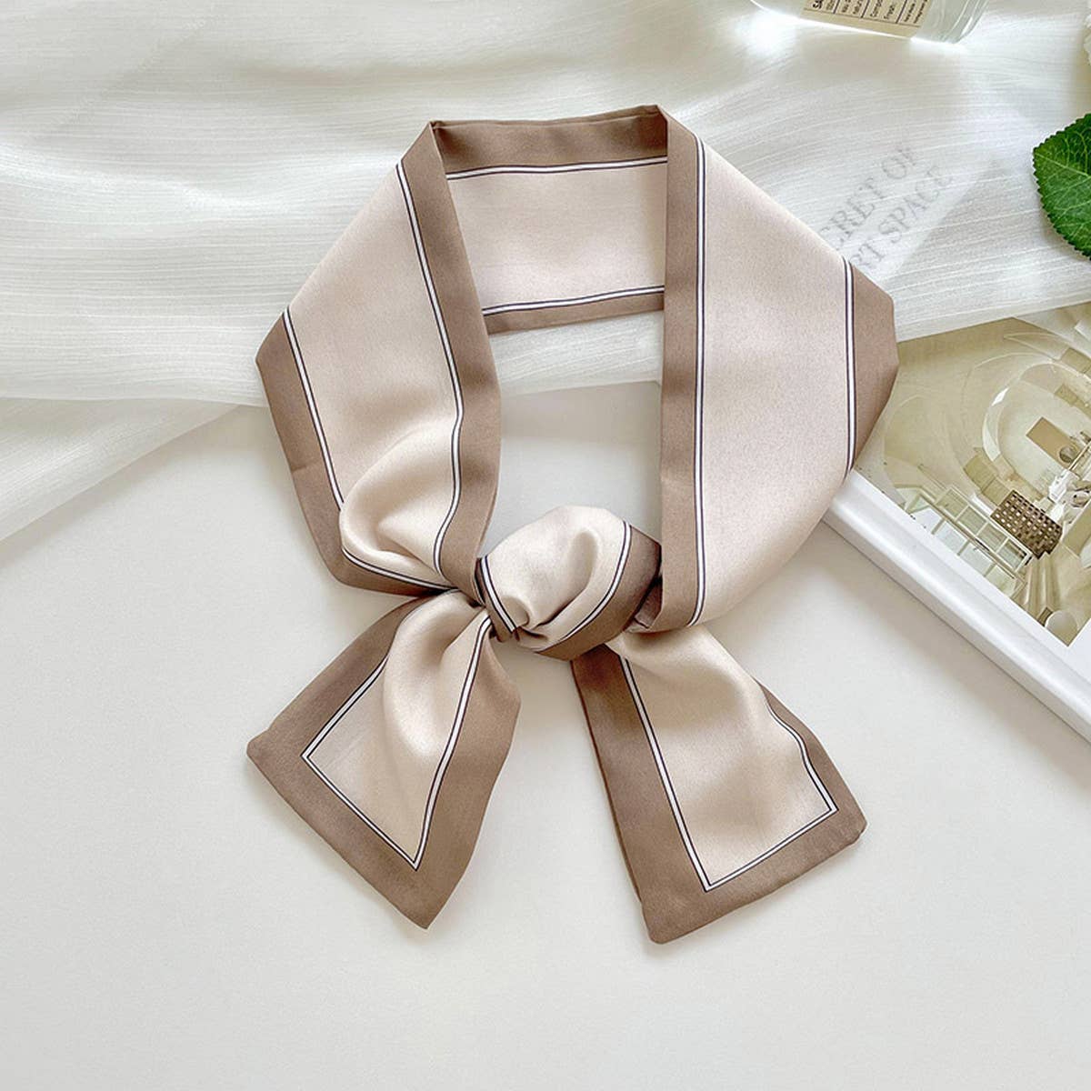 Long Thin Ribbon Scarf – Ponytail, Neck, or Purse_CWASC0726