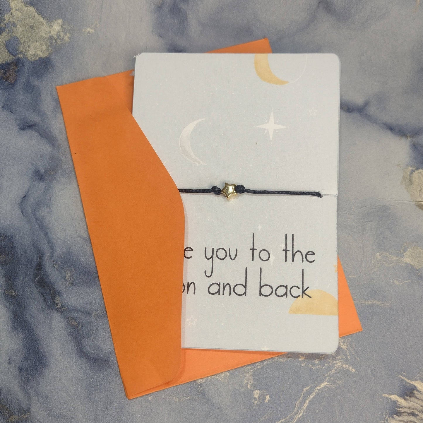 Love you To The Moon and Back Wish Bracelet