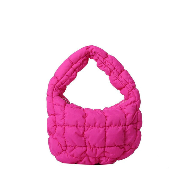 Solid Color Cloud Bag Cute Mini Handbag