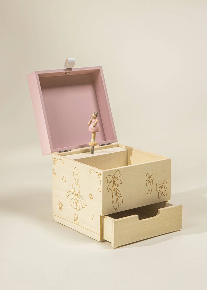 Wooden Musical Souvenir Box - Ballerina