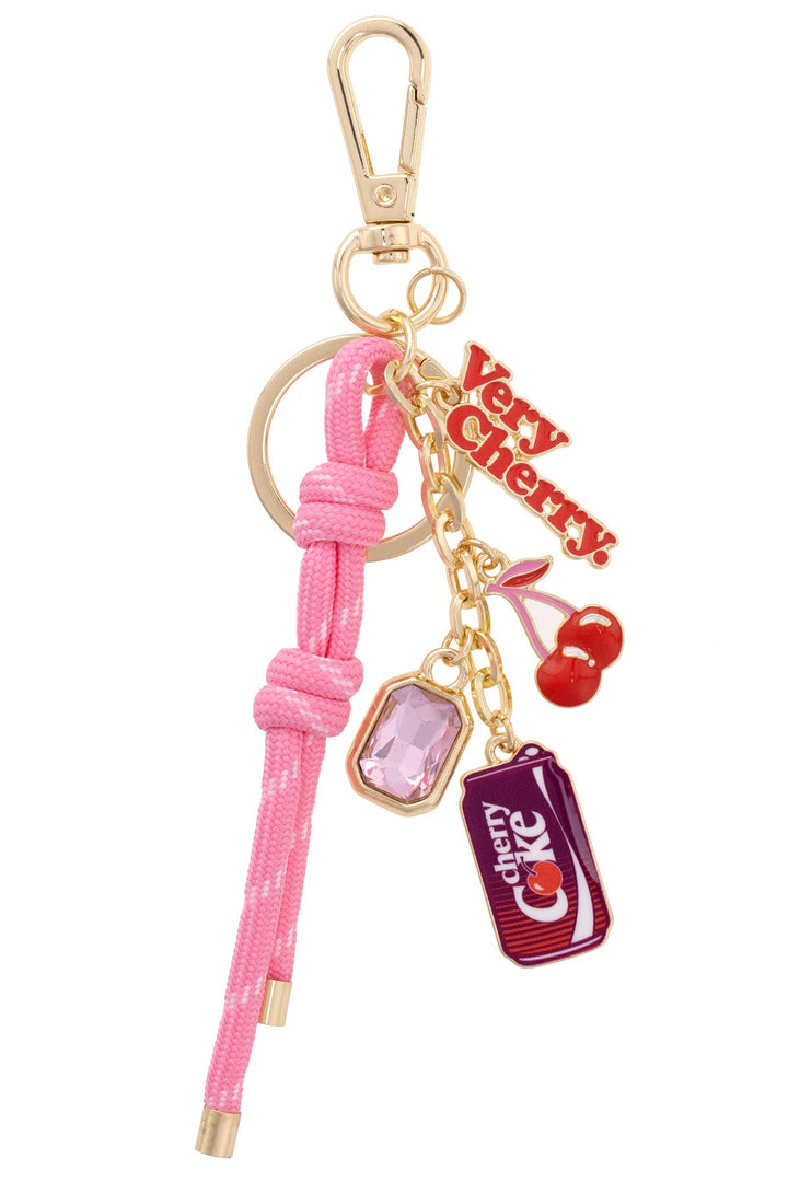 Cherry Coke Cluster Bag Charm