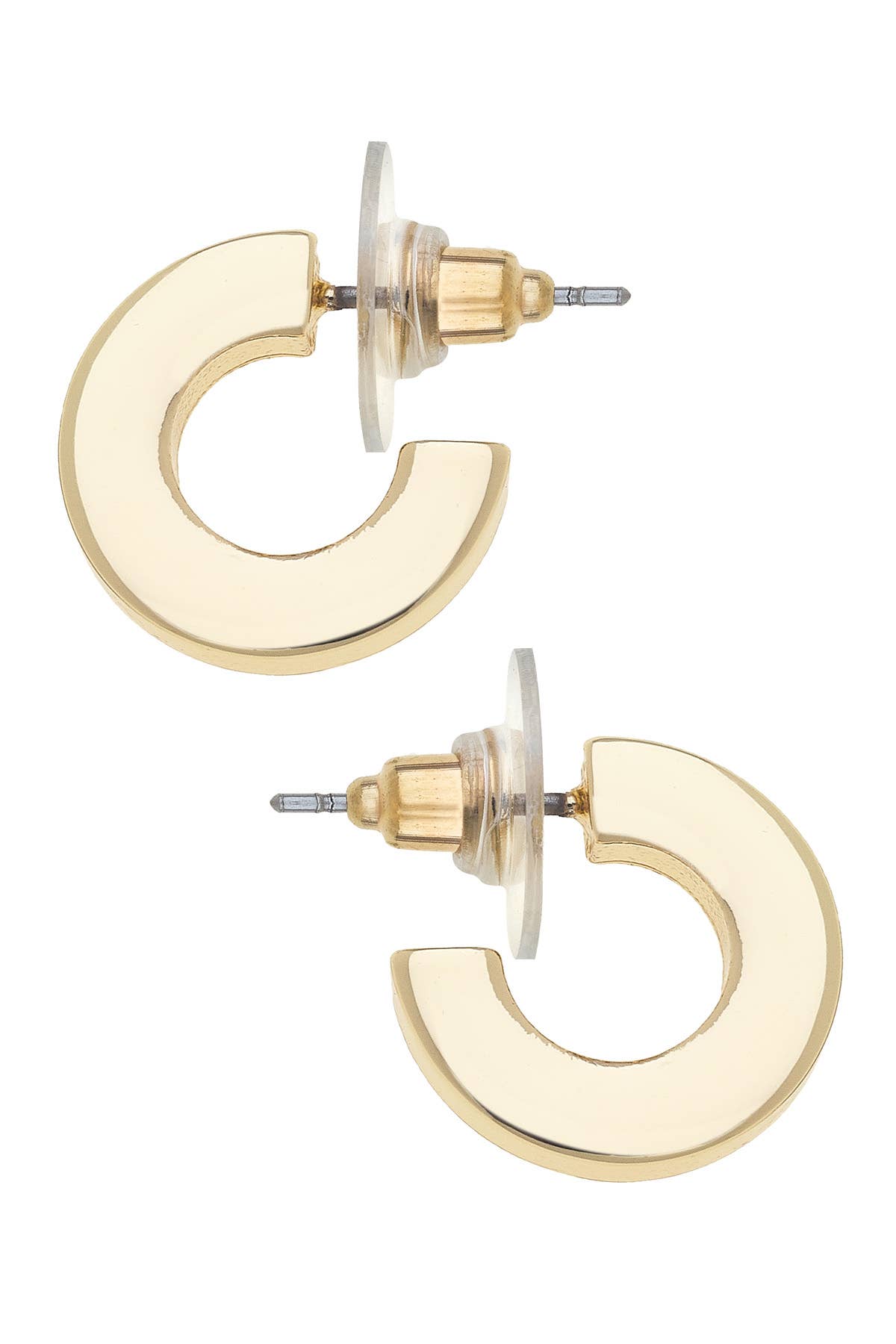 Emmy Small Flat Hoop Earrings