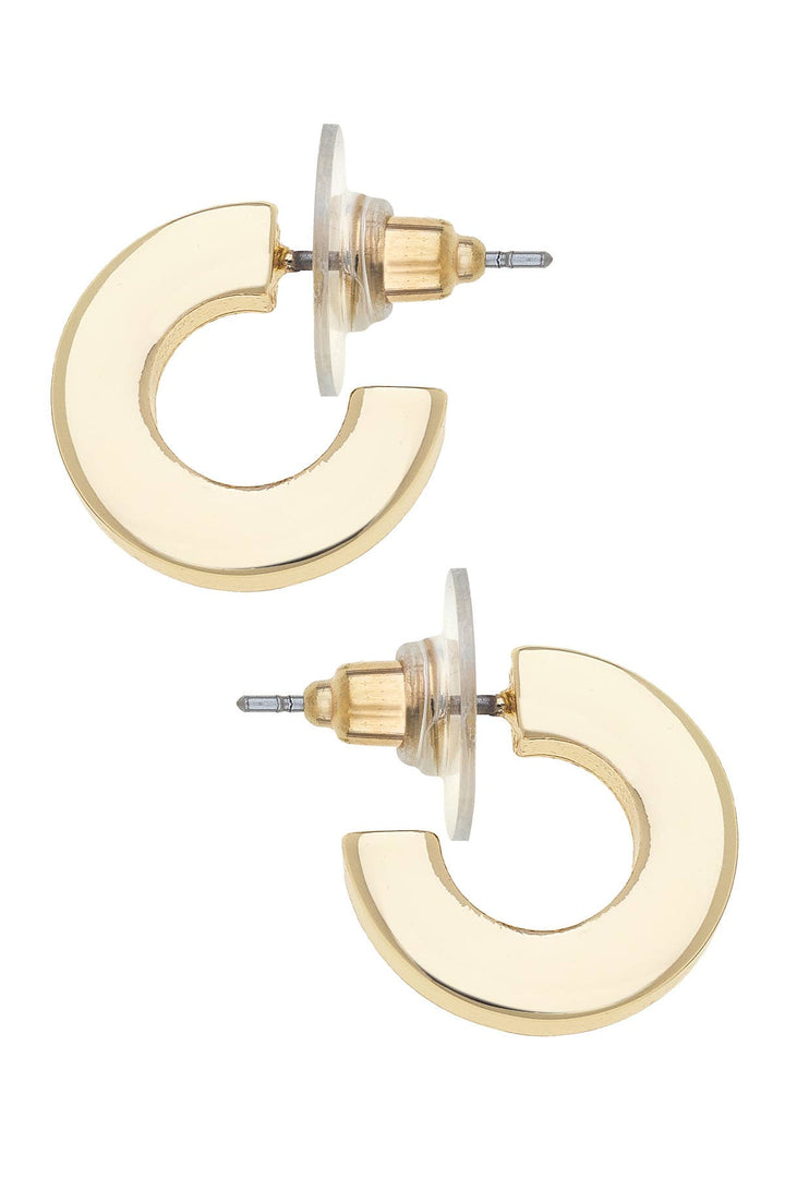 Emmy Small Flat Hoop Earrings