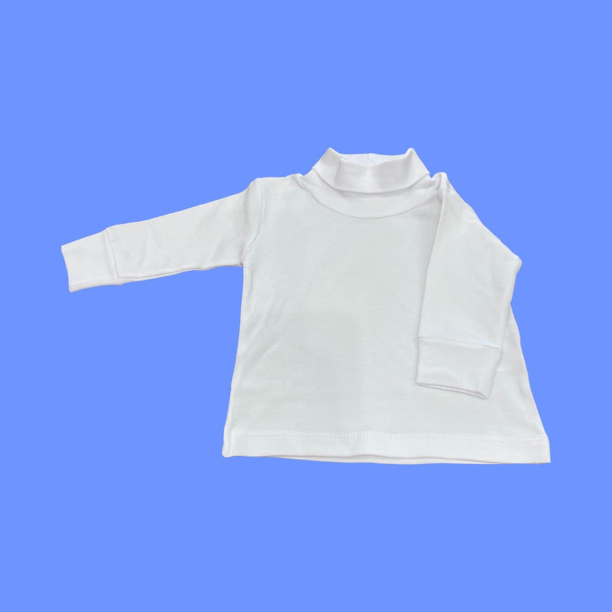 White Turtleneck-Long Sleeve