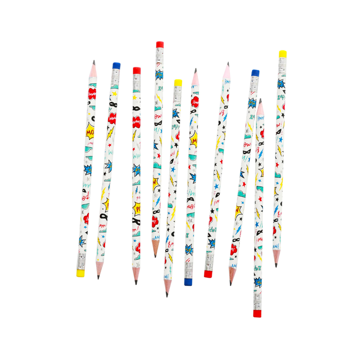 Superhero Pencil Set