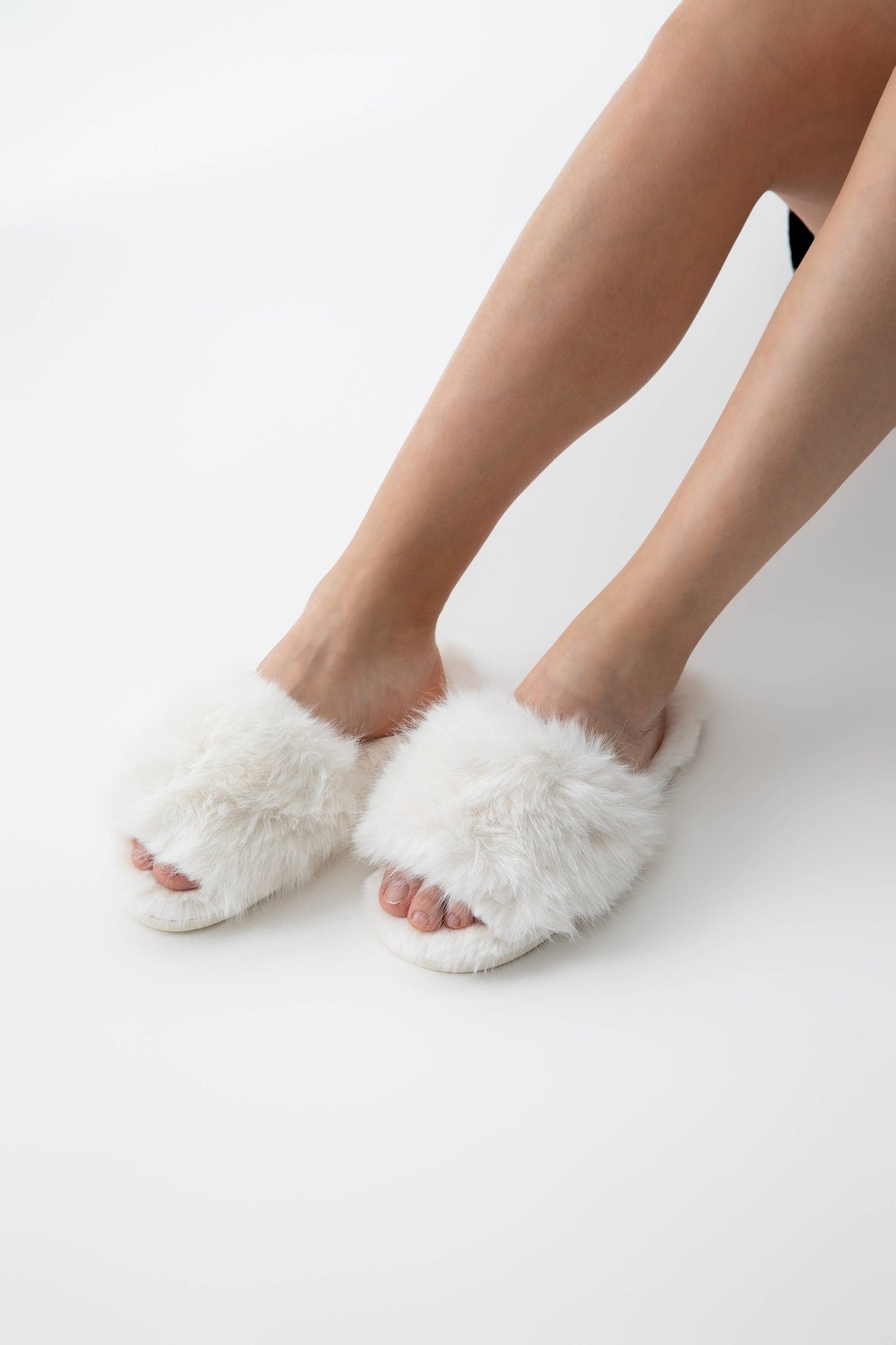 MAUDE SLIPPERS, IVORY