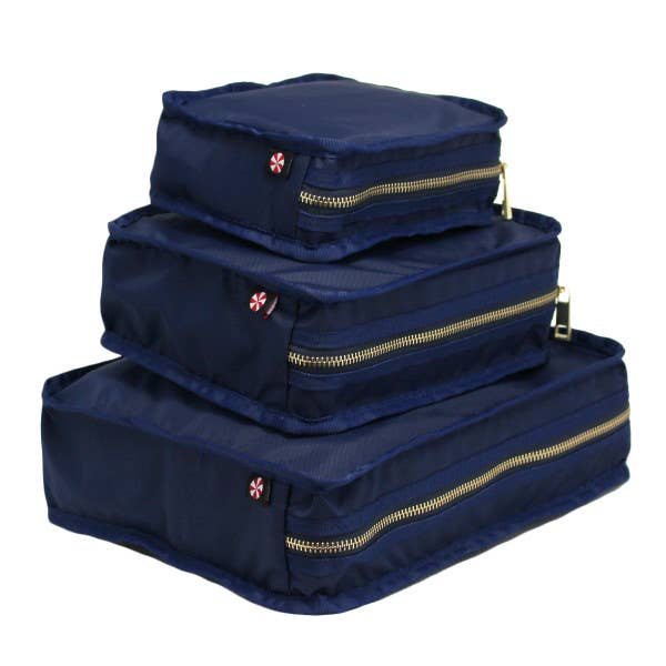 Navy Nylon Brass Stacking Set
