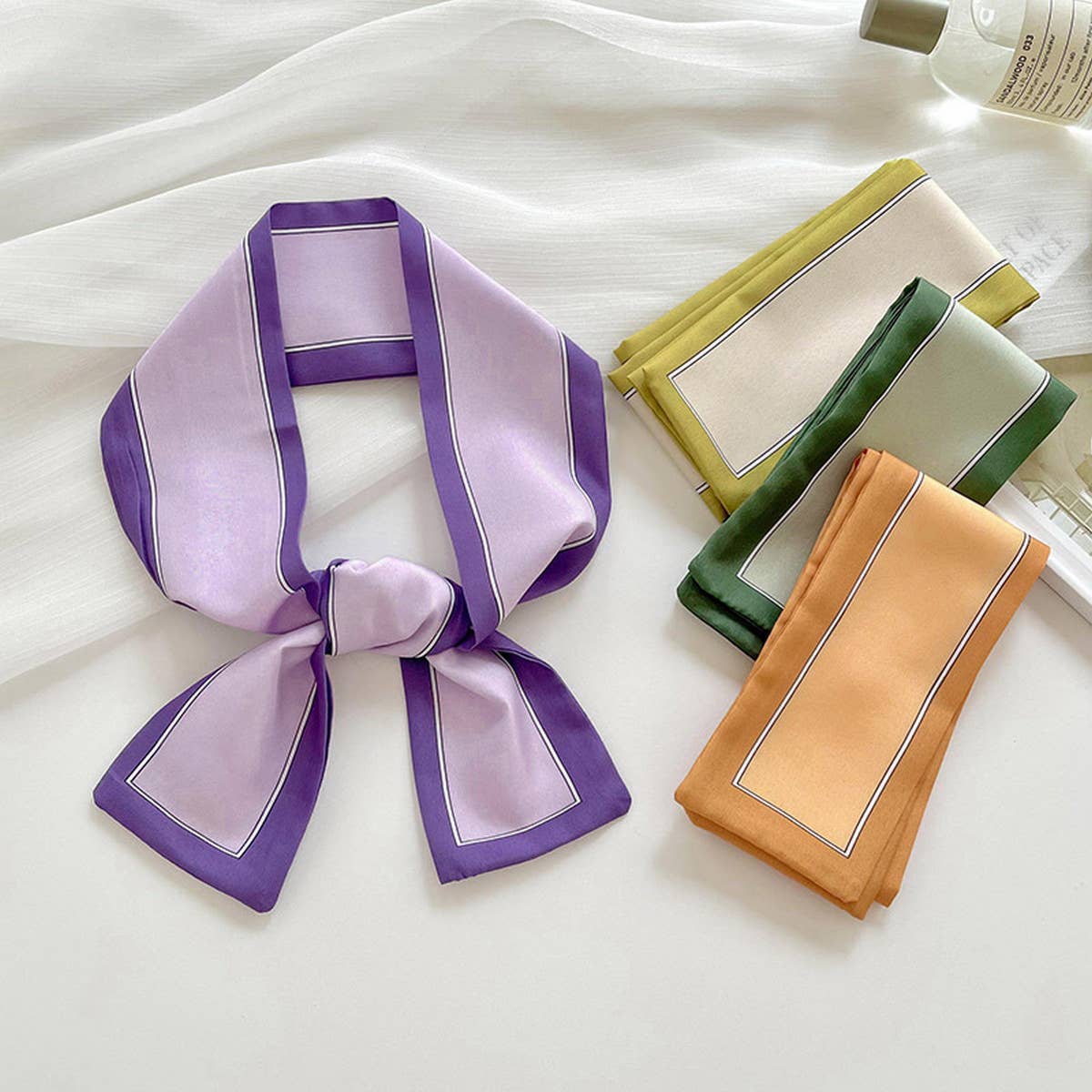 Long Thin Ribbon Scarf – Ponytail, Neck, or Purse_CWASC0726