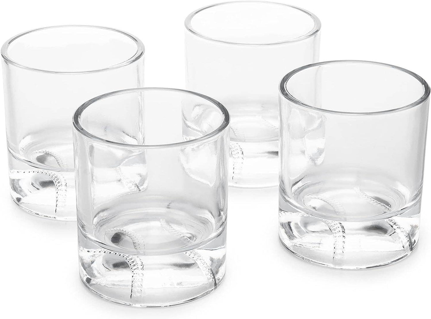 Baseball Whiskey Glasses - Set of 4