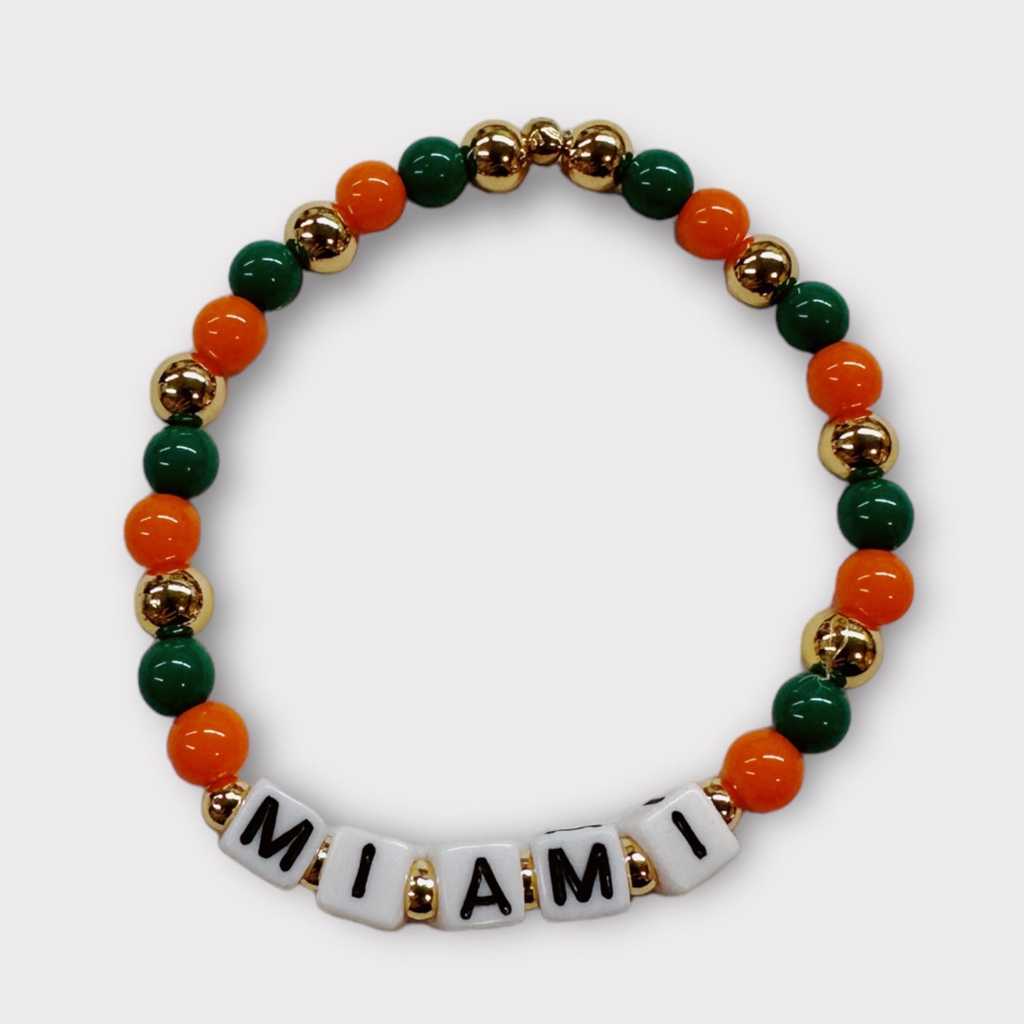Personalized College Beaded Bracelets