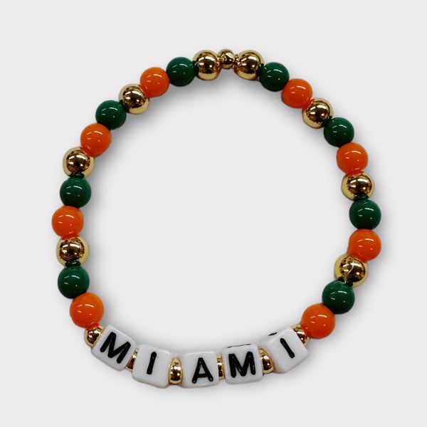 Personalized College Beaded Bracelets