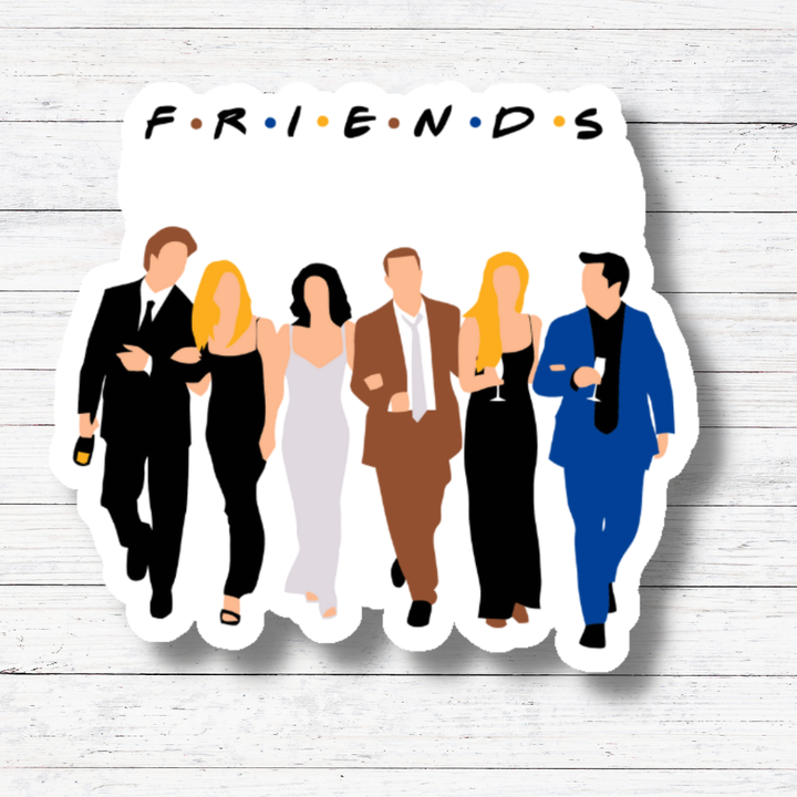 Friends Group Sticker/Magnet- Friends: Glossy vinyl