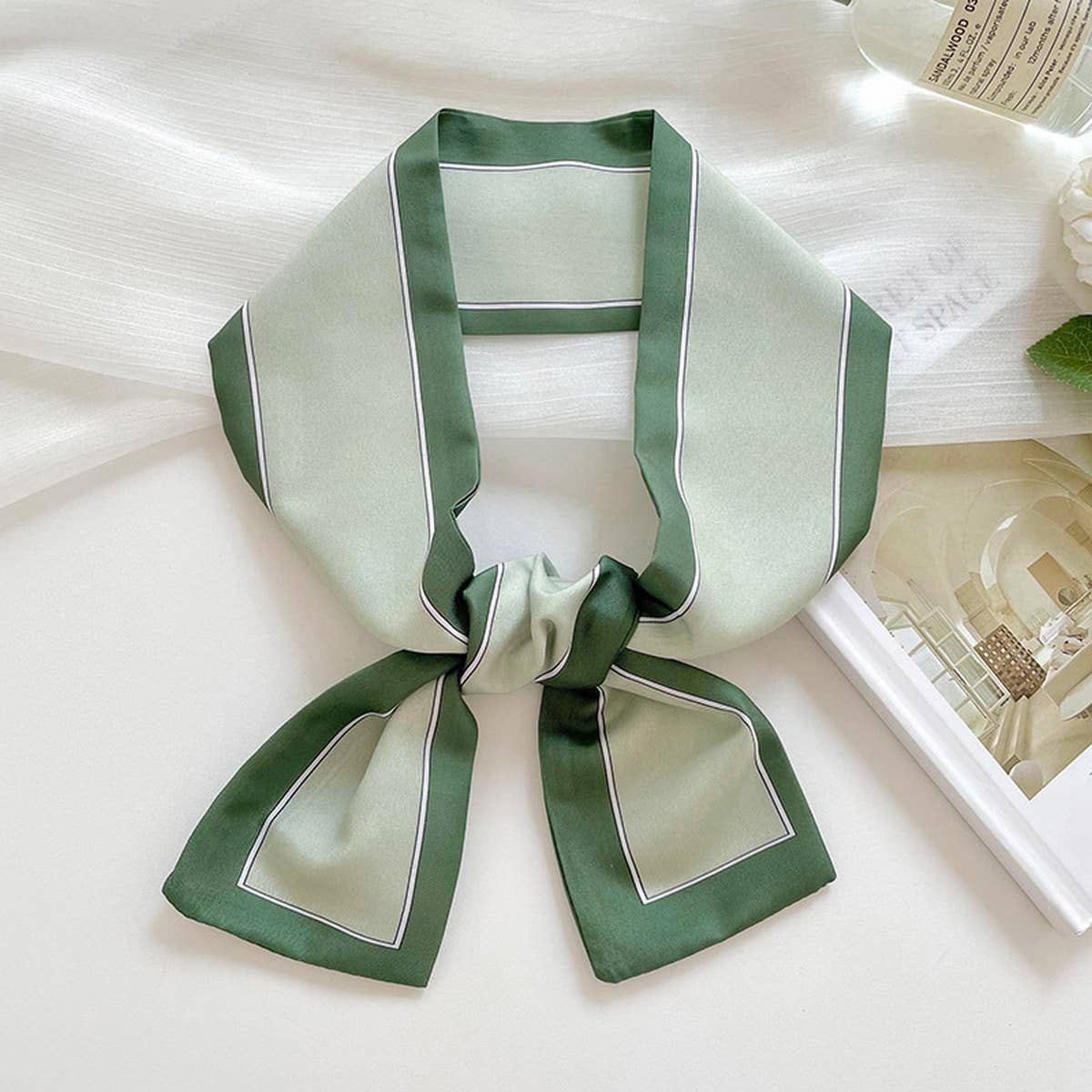 Long Thin Ribbon Scarf – Ponytail, Neck, or Purse_CWASC0726
