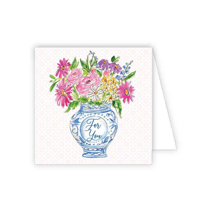 Get Well Soon Floral Arrangement Enclosure Card