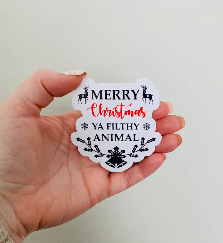 Filthy Animal- Home Alone Sticker/Magnet: Matte vinyl