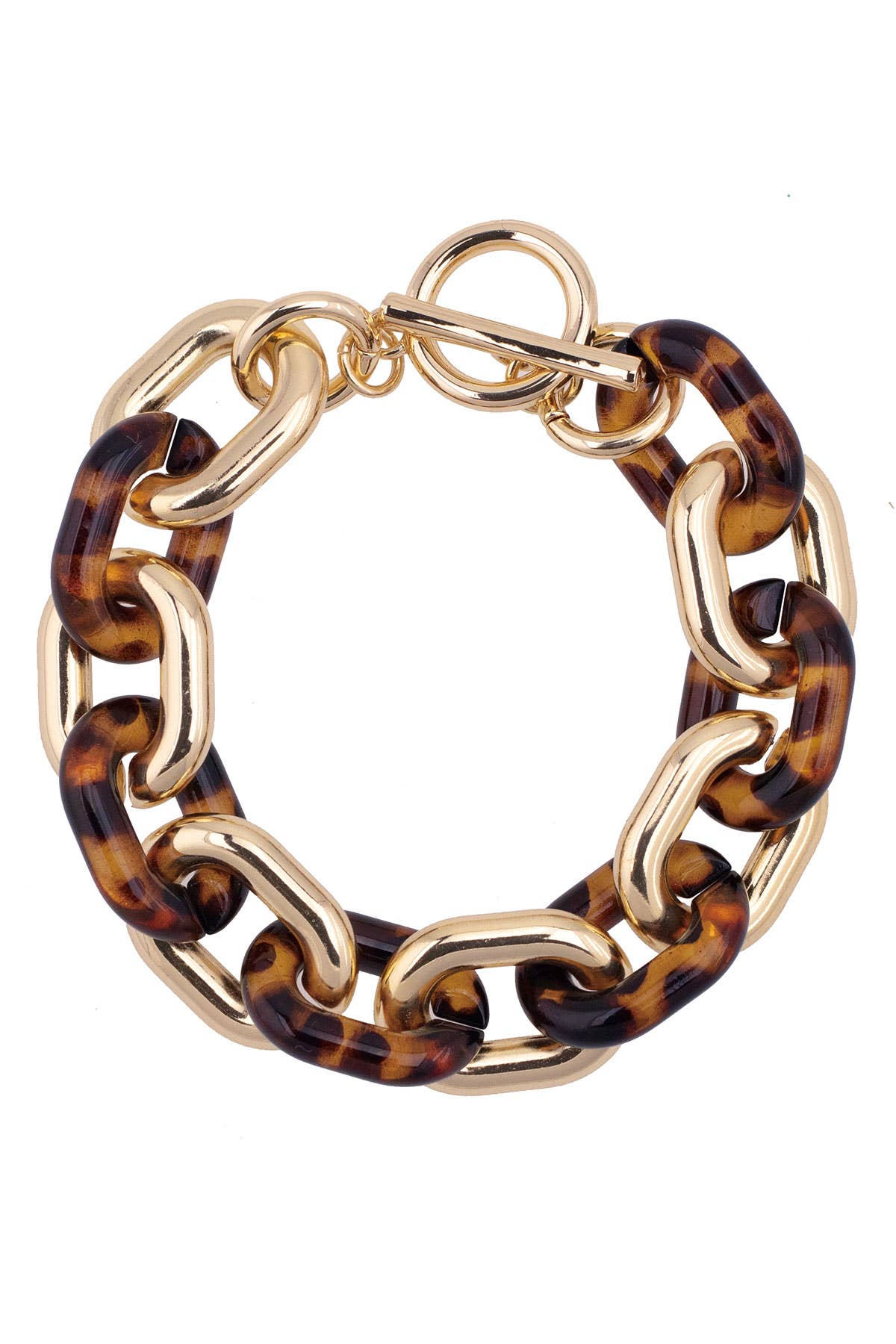 Ava Resin Linked Toggle Bracelet