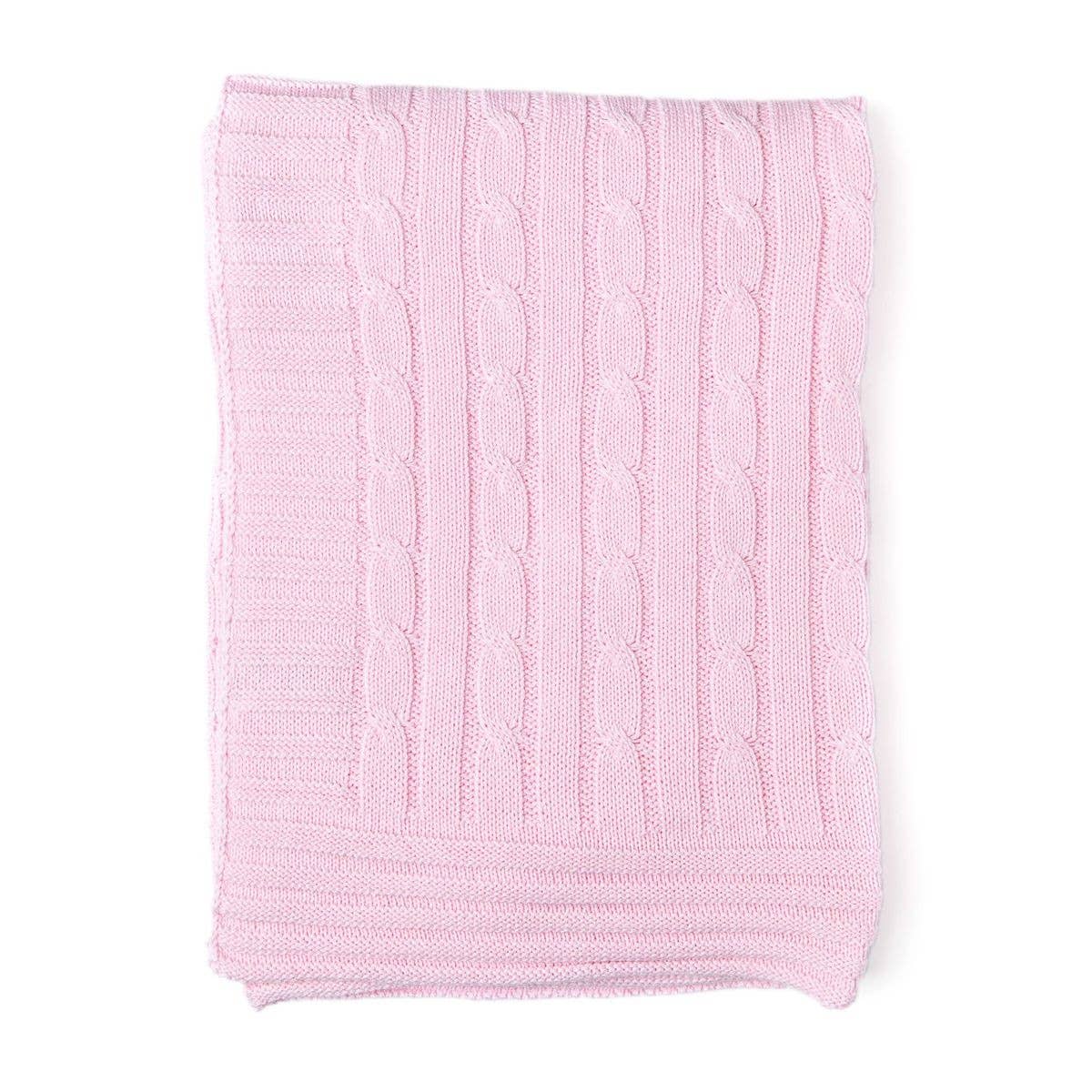 Personalized Cable Knit Baby Blanket