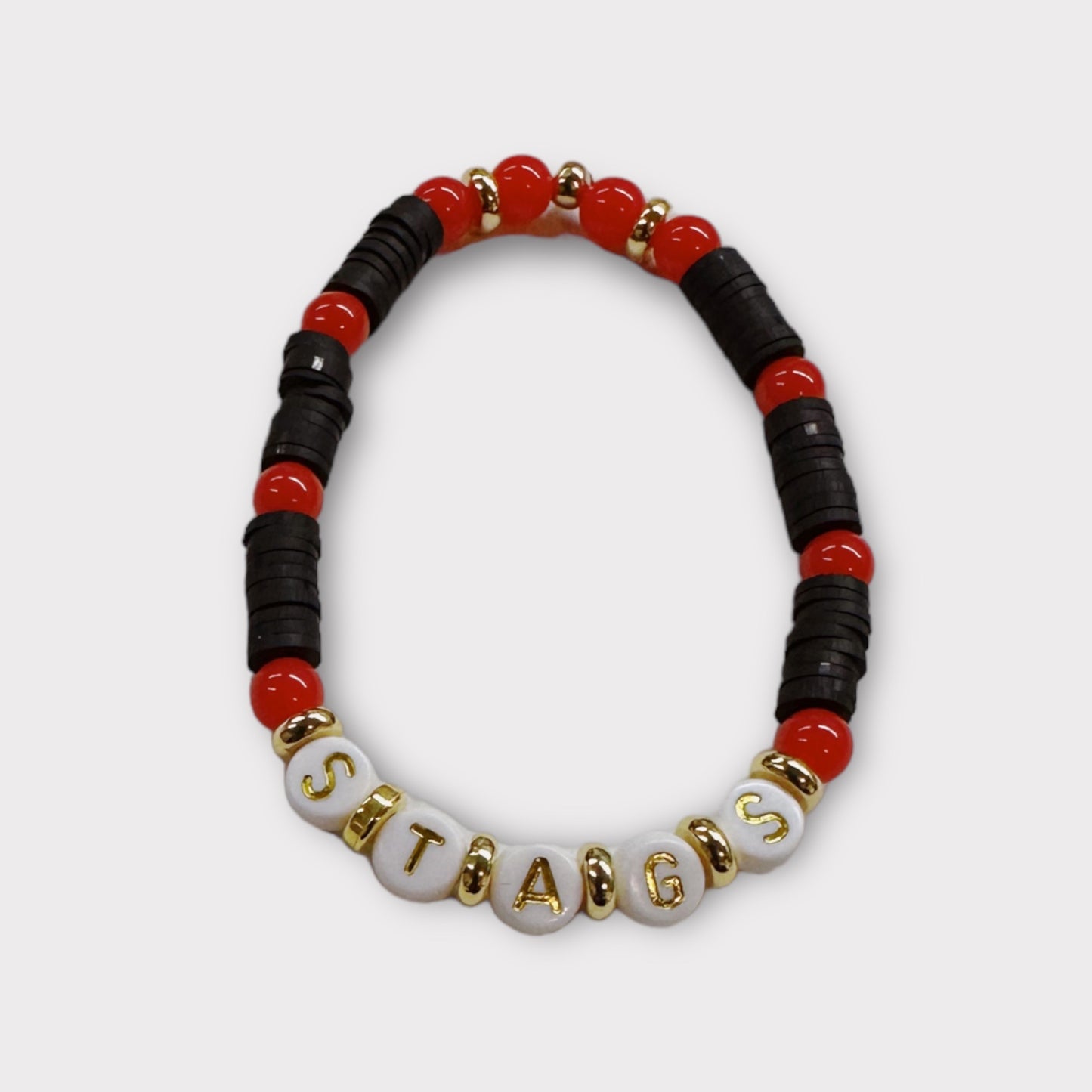 Personalized College Beaded Bracelets