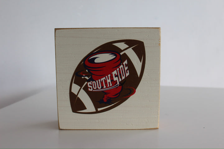 Southside Cyclones Decorative Wooden Square Block