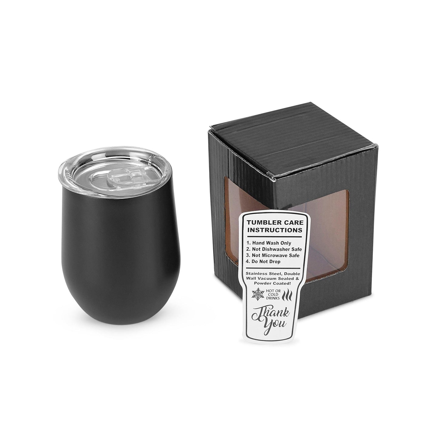 12oz Wine Tumbler - Stainless Steel Drinkware