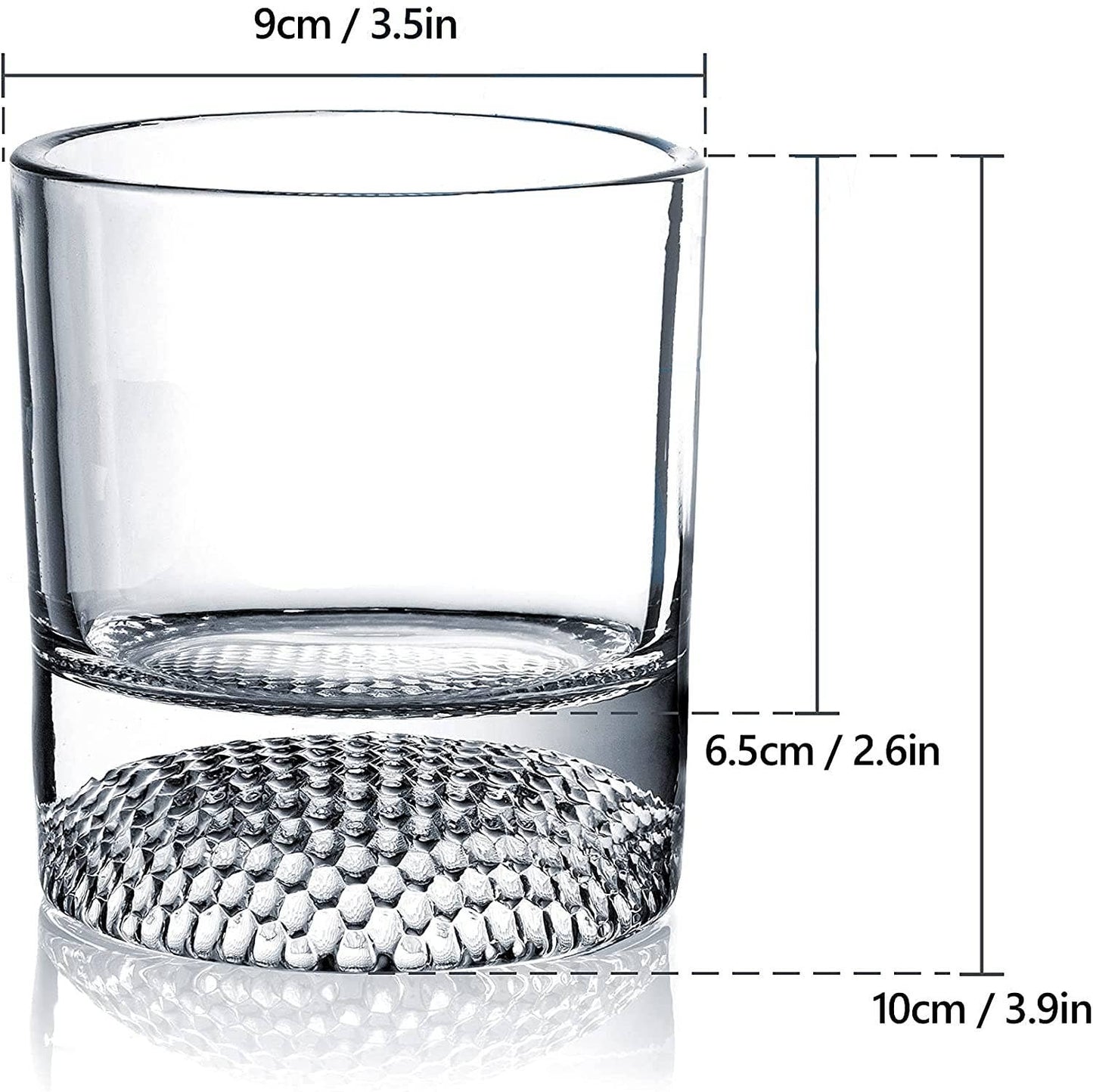Golf Ball Whiskey Glasses - Set of 4