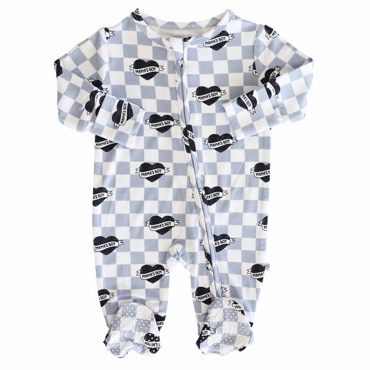 Mama's Boy Zipper Footie