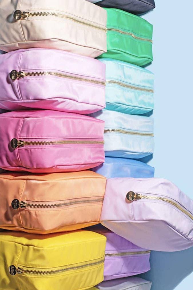 HM1012 Emma Round Zippered Nylon Cosmetic Pouch Bag