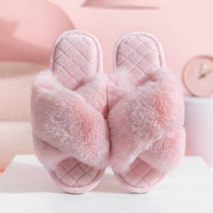 Women Fluffy Slippers Bridesmaid Slippers Wedding Shoes