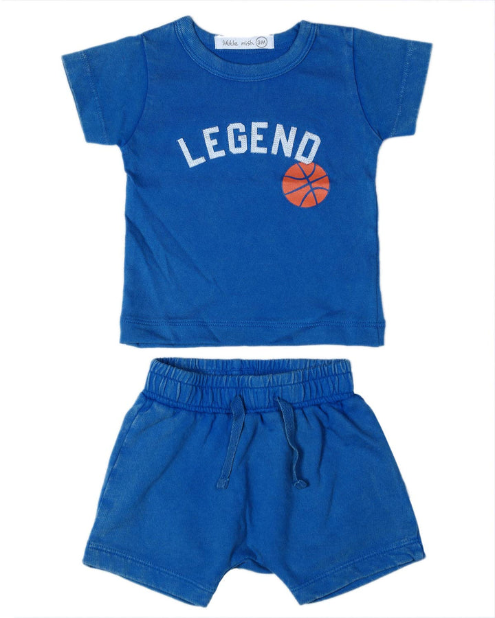 Cobalt Legend Tee and Shorts Set