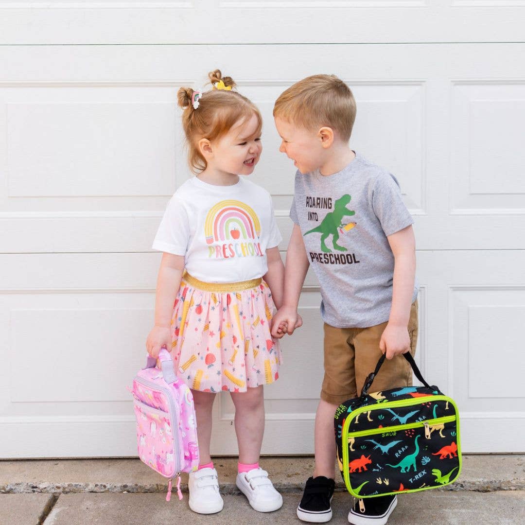 Roaring Into Preschool T-Shirt - Back To School Kids Tee