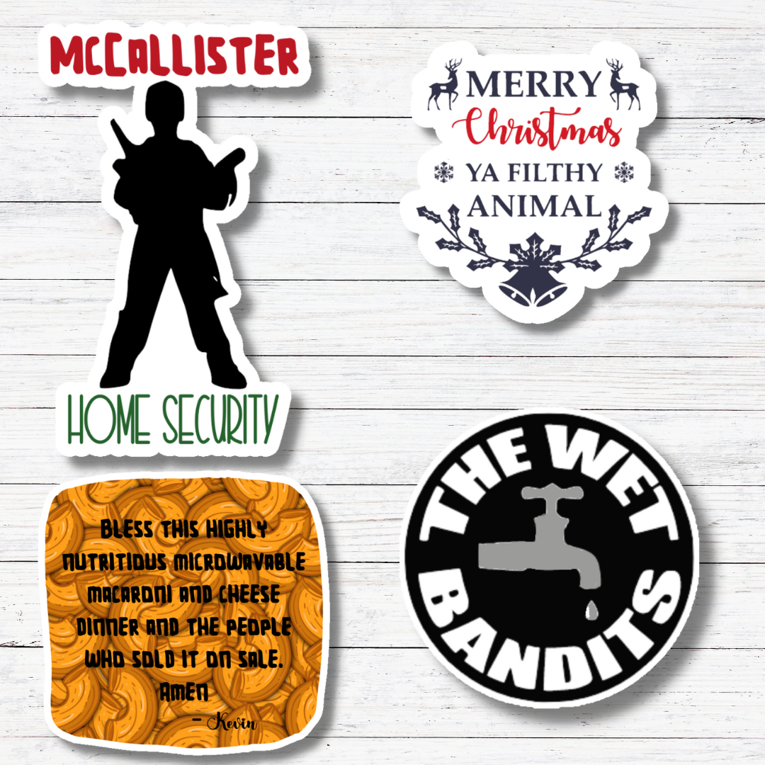 Filthy Animal- Home Alone Sticker/Magnet: Matte vinyl