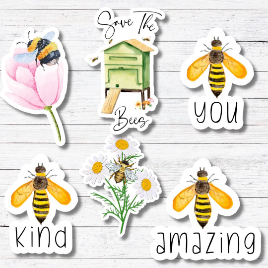Bee Amazing Sticker/Magnet: Glossy Vinyl