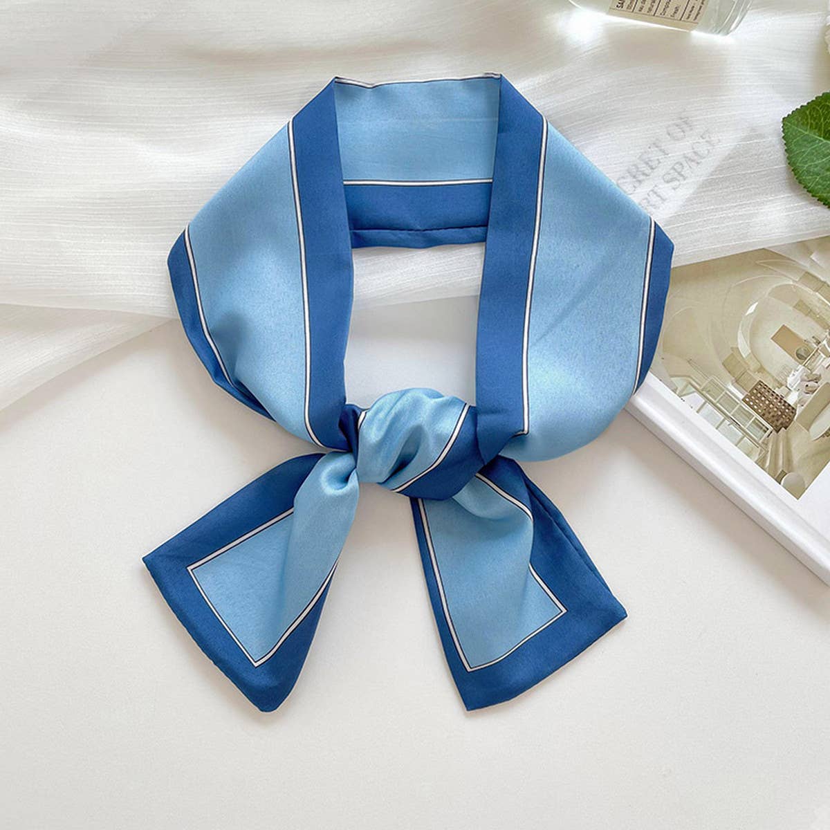 Long Thin Ribbon Scarf – Ponytail, Neck, or Purse_CWASC0726