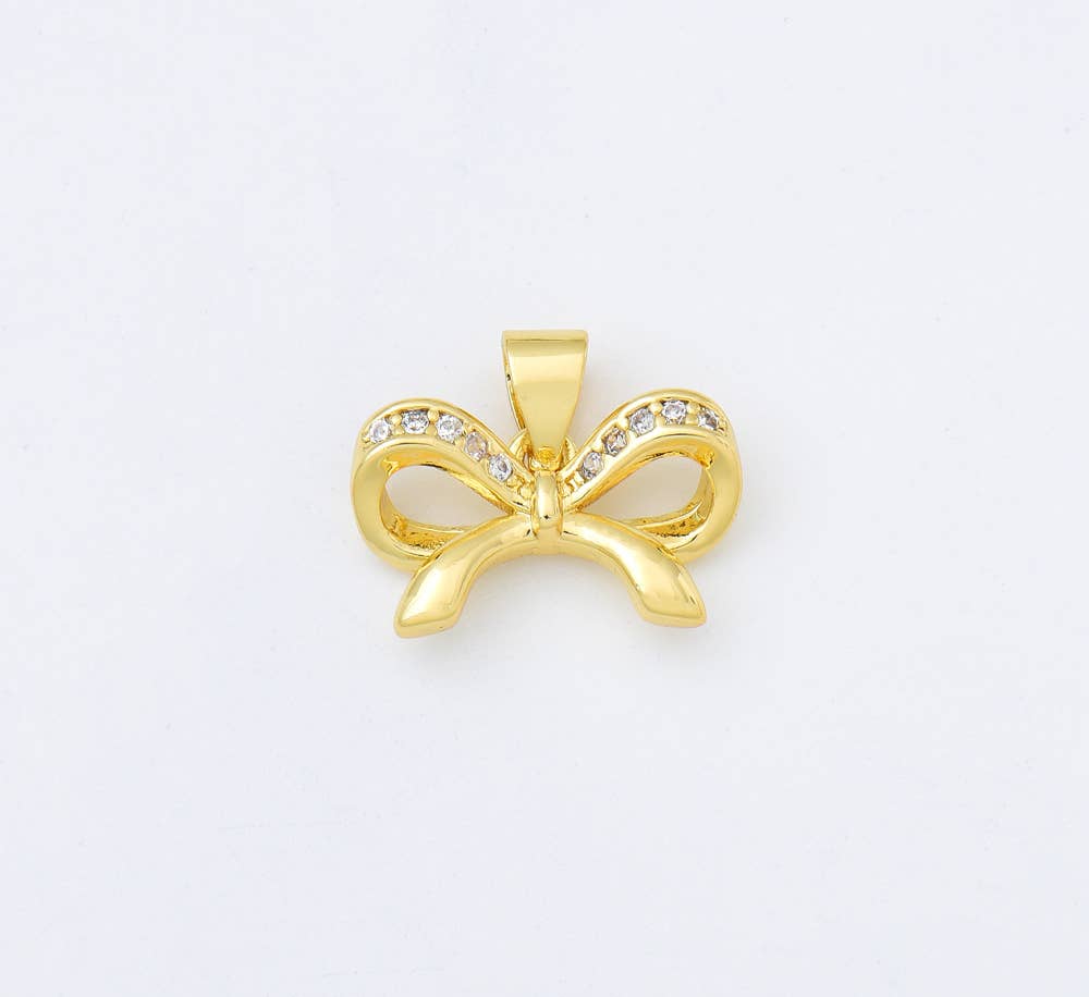 Pave Gift outlet Bow Charm