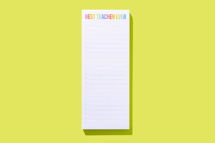 List Pad w/ Magnet - "Best Teacher Ever"