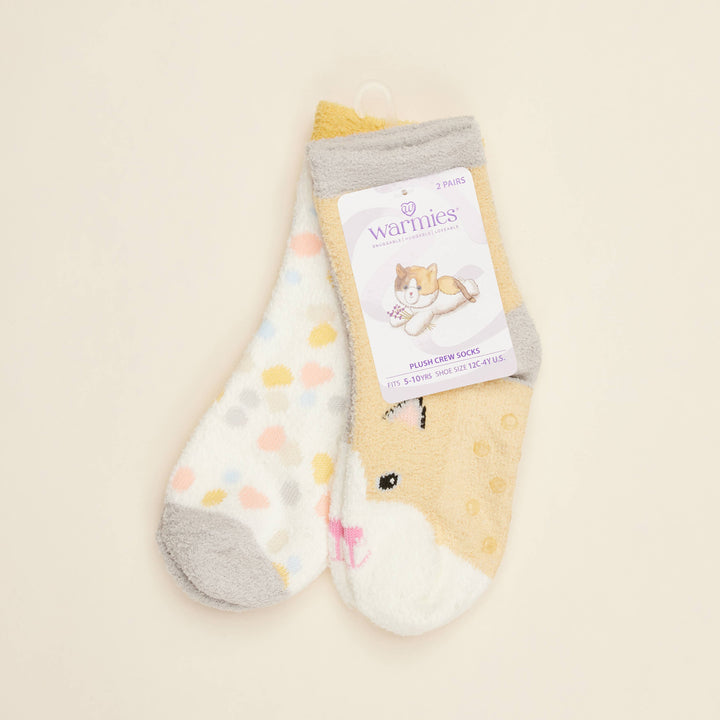 Marshmallow Bear Crew Socks